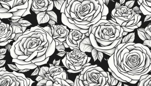 Types of Rose Coloring Pages