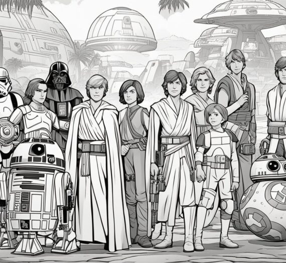 Coloring Pages Star Wars: 18 Free Printable Sheets
