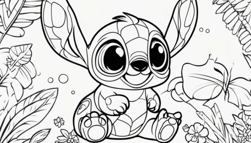 The Joy of Stitch Coloring Pages