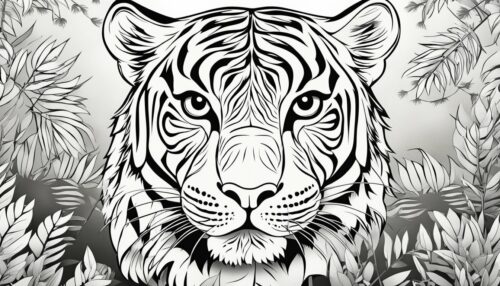 Types of Tiger Coloring Pages