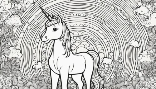 Coloring Pages Unicorn Rainbow