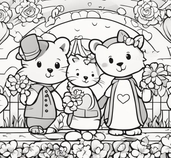 Coloring Pages Valentine’s Day: 13 Free Colorings Book