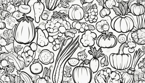 Using Vegetable Coloring Pages