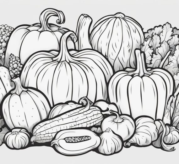 Coloring Pages Vegetables: 19 Free Colorings Book