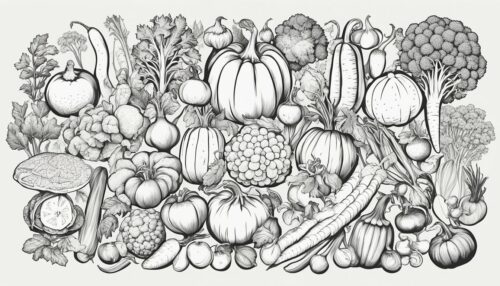 Types of Vegetable Coloring Pages