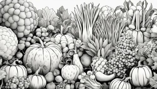 Types of Vegetable Coloring Pages