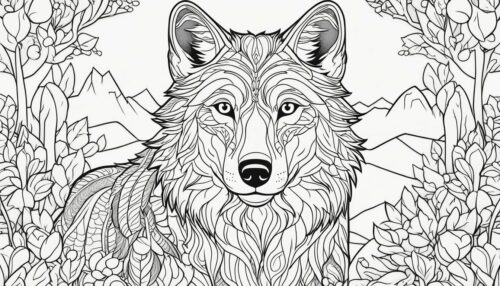 Exploring Wolf Coloring Pages