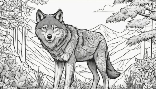 Exploring Wolf Coloring Pages