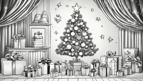 Types of Christmas Tree Coloring Pages