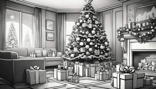 Coloring Pages Xmas Tree