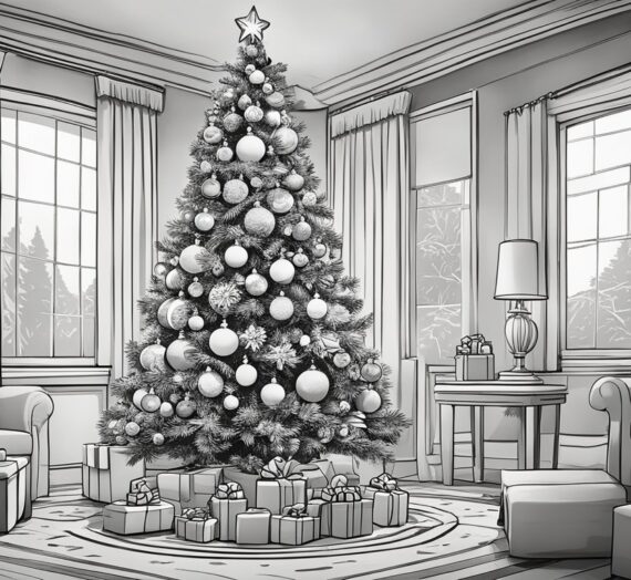 Coloring Pages Xmas Tree: 17 Free Colorings Book