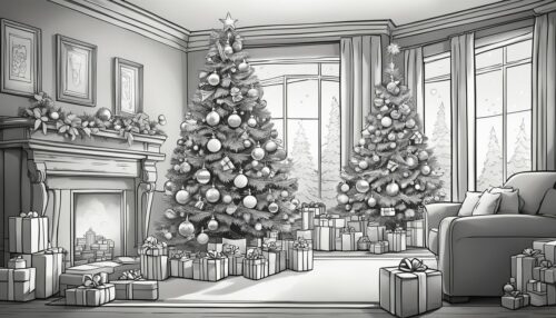 Coloring Pages Xmas Tree
