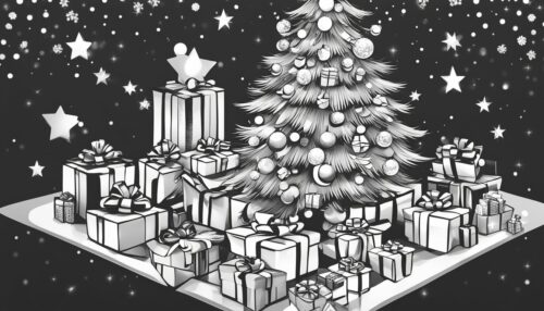 Exploring Christmas Tree Coloring Pages