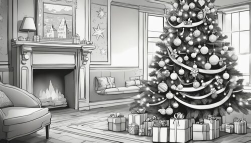 Types of Christmas Tree Coloring Pages