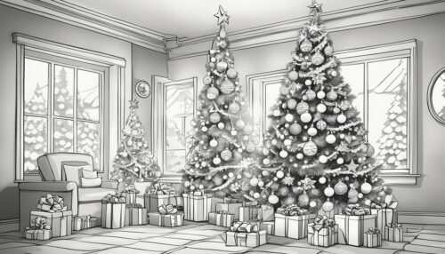 Types of Christmas Tree Coloring Pages