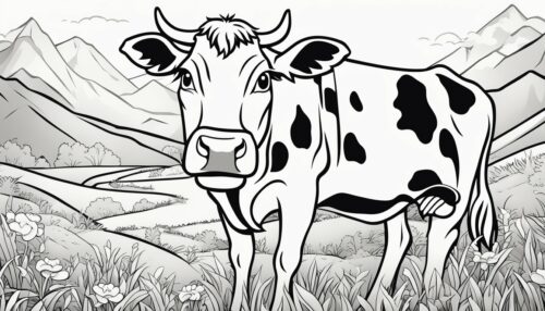 Cow Coloring Page Templates