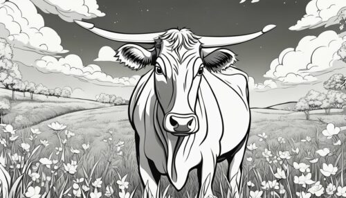 Cartoon Cow Coloring Pages