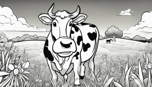 Cartoon Cow Coloring Pages