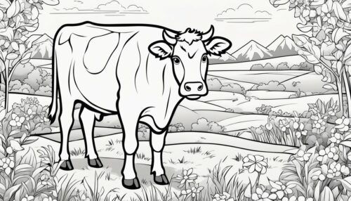Cartoon Cow Coloring Pages