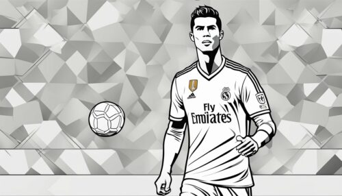 Cristiano Ronaldo Coloring Pages