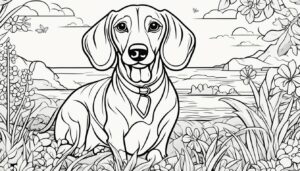 Coloring Your Dachshund Coloring Pages