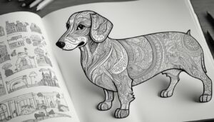 The Art of Dachshund Coloring Pages