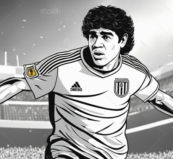 Diego Maradona Coloring Pages: 10 Free Printable Sheets