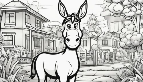 Donkey Coloring Pages