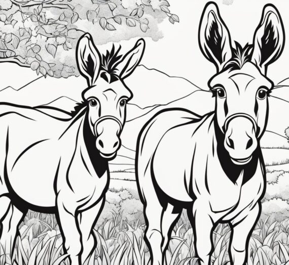 Donkey Coloring Pages: 16 Colorings Book