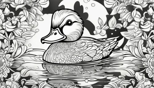 Cartoon Duck Coloring Pages