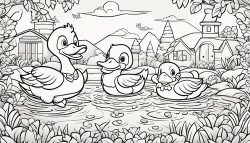 Realistic Duck Coloring Pages