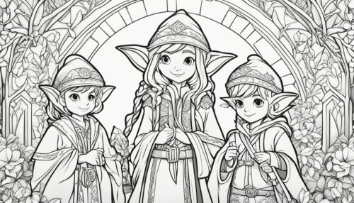 Elves Coloring Pages