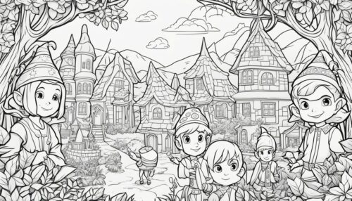 Elves Coloring Pages