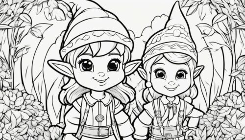 Elves Coloring Pages