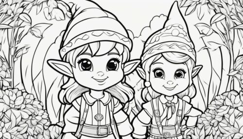 Elves Coloring Pages