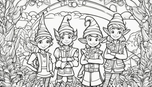 Understanding Elves Coloring Pages