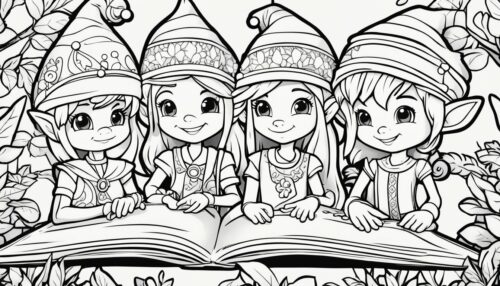 Understanding Elves Coloring Pages