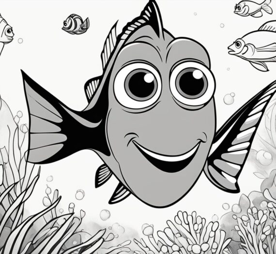 Finding Dory Coloring Pages: 18 Free Printable Sheets for Kids