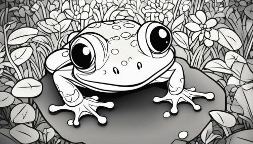 Different Types of Frog Coloring Pages