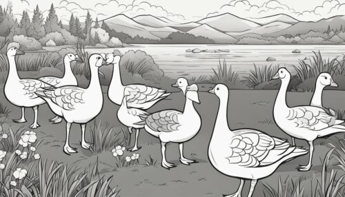Exploring Geese Coloring Pages