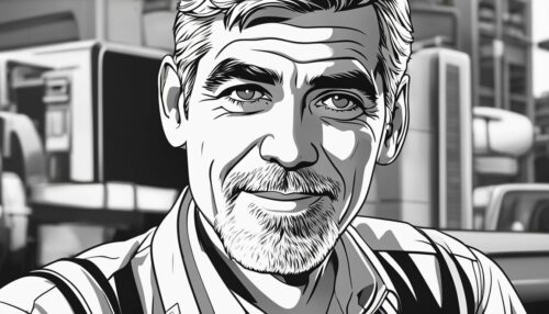 George Clooney Coloring Pages
