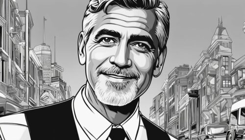 George Clooney Coloring Pages