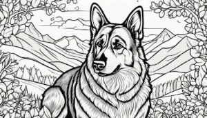 How to Color German Shepherd Pages