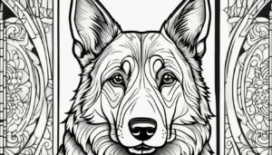 How to Color German Shepherd Pages