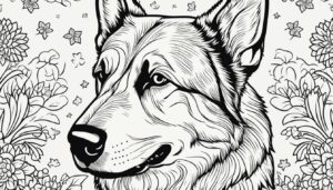 Outline German Shepherd Coloring Pages
