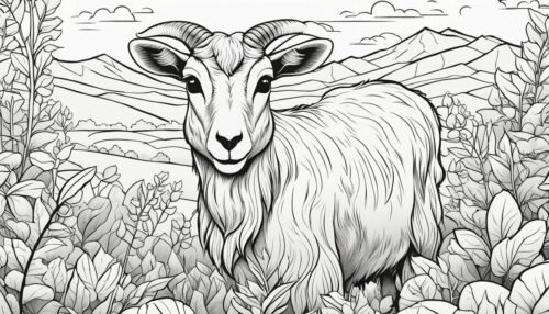 Types of Goat Coloring Pages