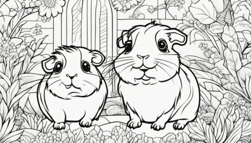 Types of Guinea Pig Coloring Pages