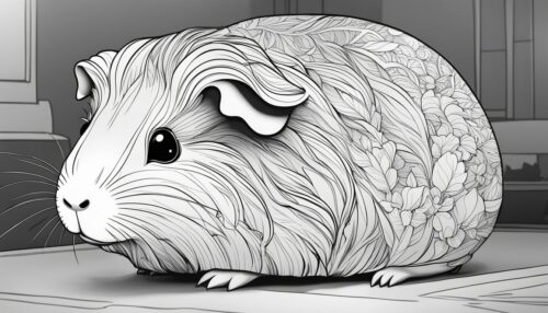 Realistic Guinea Pig Coloring Pages