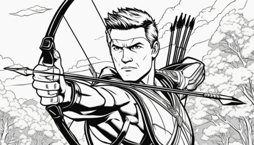 Hawkeye Coloring Pages