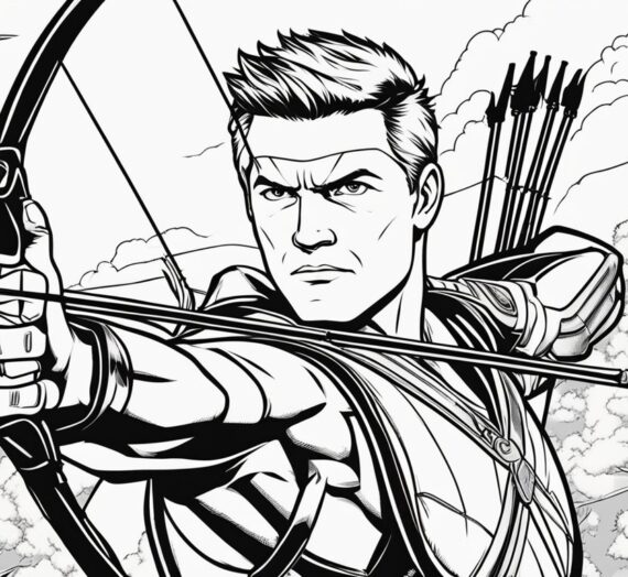 Hawkeye Coloring Pages: 9 Free Colorings Book